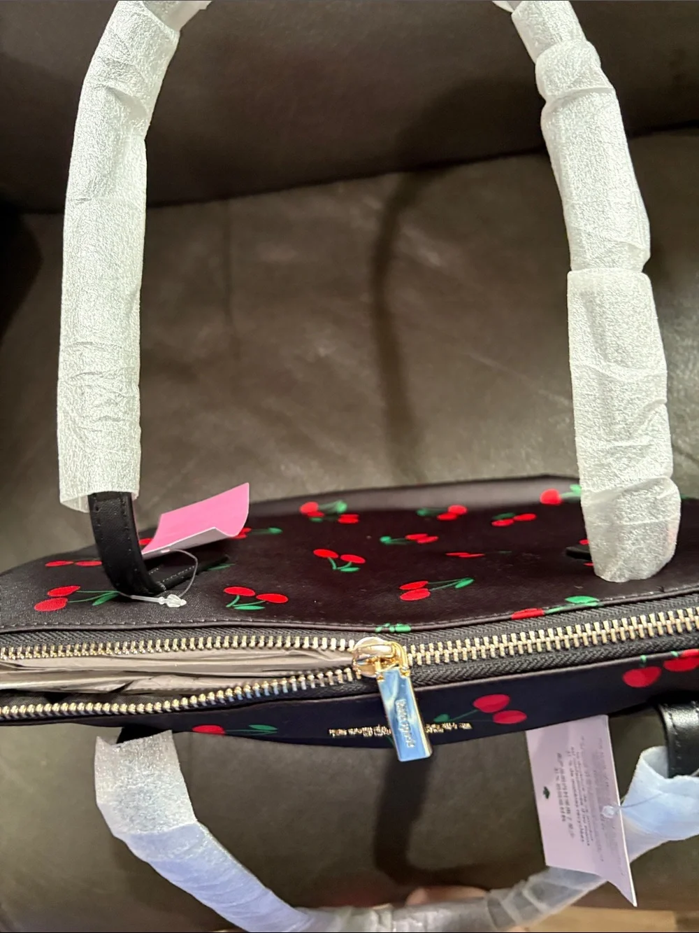 Kate spade cherry nylon tote bag the little belt